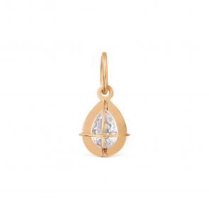 Золотая подвеска Karatov с фианитом Т102035388 фото