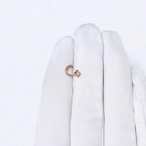 Золотой пирсинг в нос Karatov Т10207079 фото