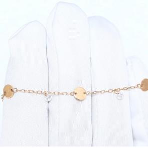 Золотой браслет Karatov с фианитом Т102101457 фото