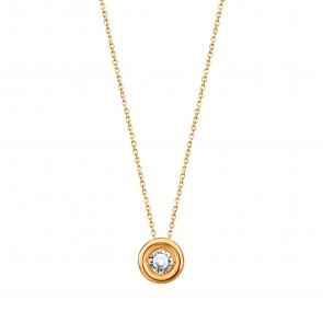 Золотое колье Karatov с фианитом Т10211619 фото