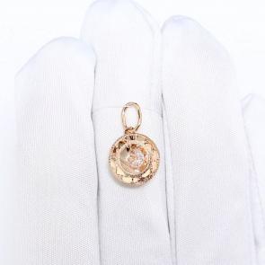 Золотая подвеска Karatov с подвижным фианитом Т102635379 фото