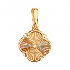 Золотая подвеска Karatov с фианитом Т102636150 фото