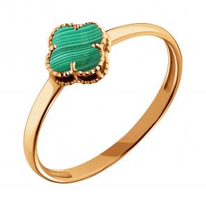 Золотое кольцо Karatov с малахитом Т10301Д270-03 фото