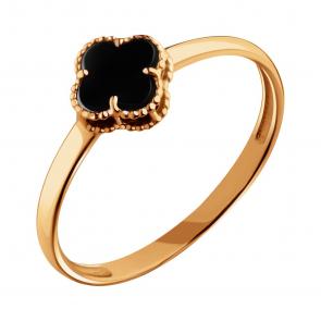 Золотое кольцо Karatov с ониксом Т10301Д270 фото