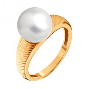 Золотое кольцо Karatov с жемчугом Т10801Д682 фото