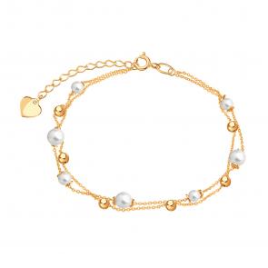 Золотой браслет Karatov с жемчугом Т10810937 фото