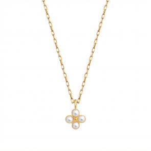 Золотое колье Karatov с жемчугом Т108112044 фото