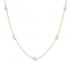 Золотое колье Karatov с жемчугом Т108112205 фото