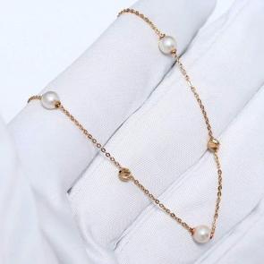 Золотое колье Karatov с жемчугом Т108112207 фото