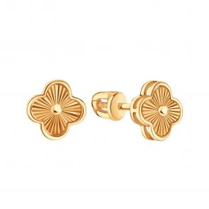 Золотые серьги Karatov Т11062В566 фото