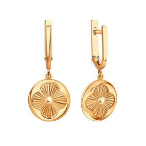 Золотые серьги Karatov Т11062В569 фото