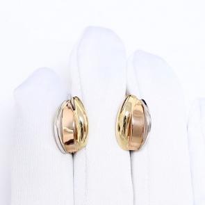 Серьги из комбинированного золота Karatov Т13002Г975 фото