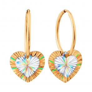 Золотые серьги Karatov Т13062К039 фото