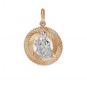 Золотая подвеска Знак зодиака Водолей Karatov Т130631869 фото