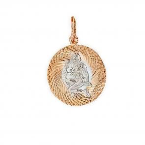 Золотая подвеска Знак зодиака Дева Karatov Т130631872 фото