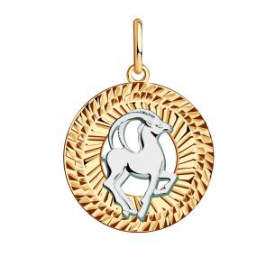 Золотая подвеска Знак зодиака Козерог Karatov Т130631873 фото