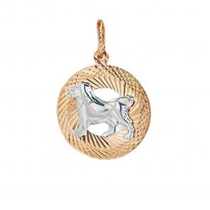 Золотая подвеска знак зодиака Лев Karatov Т130631878 фото