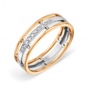 Золотое кольцо Karatov с бриллиантом Т13101А439 фото