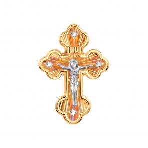 Золотая подвеска Karatov с фианитом Т13266774-1 фото