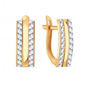 Золотые серьги Karatov Т14062В374-01 фото