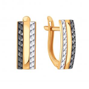 Золотые серьги Karatov Т14062В374 фото