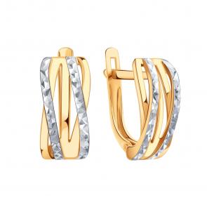 Золотые серьги Karatov Т14062В378-01 фото