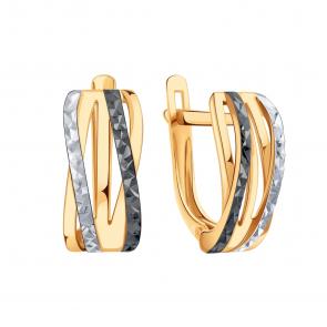 Золотые серьги Karatov Т14062В378 фото