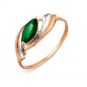 Золотое кольцо Karatov с гидротермальным изумрудом Т141018248-01 фото