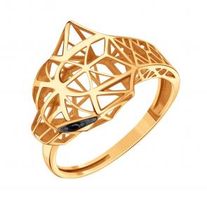 Золотое кольцо Karatov с чёрным бриллиантом Т14101Б607 фото