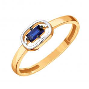 Золотое кольцо Karatov с сапфиром Т14101Б866 фото