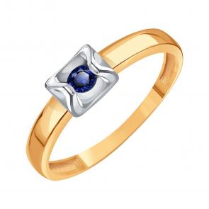 Золотое кольцо Karatov с сапфиром Т14101Д049 фото