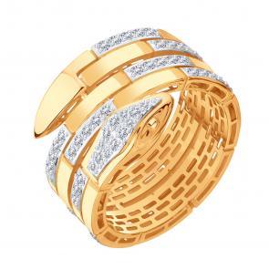 Золотое кольцо Karatov с бриллиантом Т14101Д632 фото