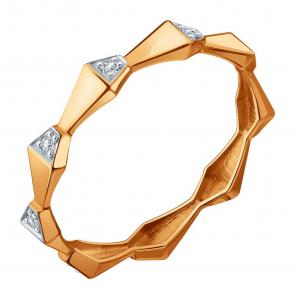 Золотое кольцо Karatov с бриллиантом Т14101Д729 фото