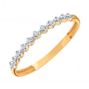 Золотое кольцо Karatov с бриллиантом Т14101Д955 фото