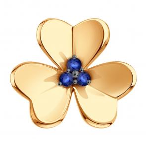 Золотая подвеска Karatov с сапфиром Т141036180 фото