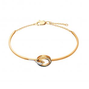 Золотой браслет Karatov с бриллиантом Т141101113 фото