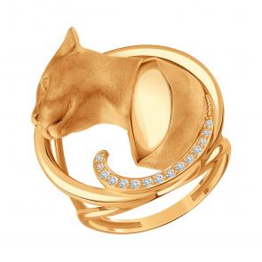 Золотое кольцо Karatov с бриллиантом Т14151Б915-1 фото