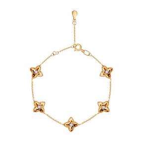 Золотой браслет Karatov с бриллиантом Т141601443 фото