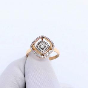 Золотое кольцо Karatov с танцующим бриллиантом Т14161Д665 фото