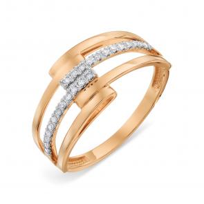 Золотое кольцо Karatov с фианитом Т14201А678 фото