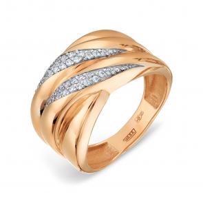 Золотое кольцо Karatov с фианитом Т14201Б044 фото