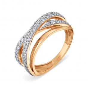 Золотое кольцо Karatov с фианитом Т14201Б160 фото