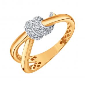 Золотое кольцо Karatov с фианитом Т14201Д727 фото