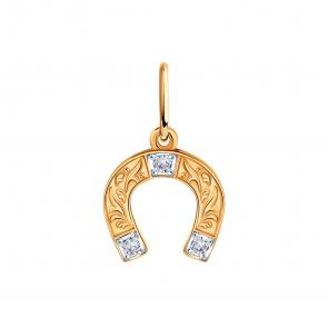 Золотая подвеска Символ года Karatov с фианитом Т142035728 фото