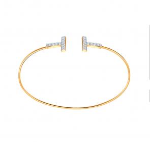 Золотой браслет Karatov с фианитом Т142101112 фото