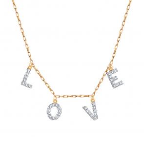 Золотое колье Karatov с фианитом Т142112038 фото