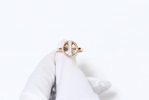 Золотое кольцо Karatov с фианитом Т14261Д279 фото