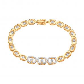 Золотой браслет Karatov с бриллиантом Т145101063 фото