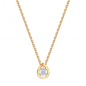 Золотое колье Karatov с бриллиантом Т14511А001 фото