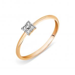 Золотое кольцо Karatov с бриллиантом Т145613515 фото